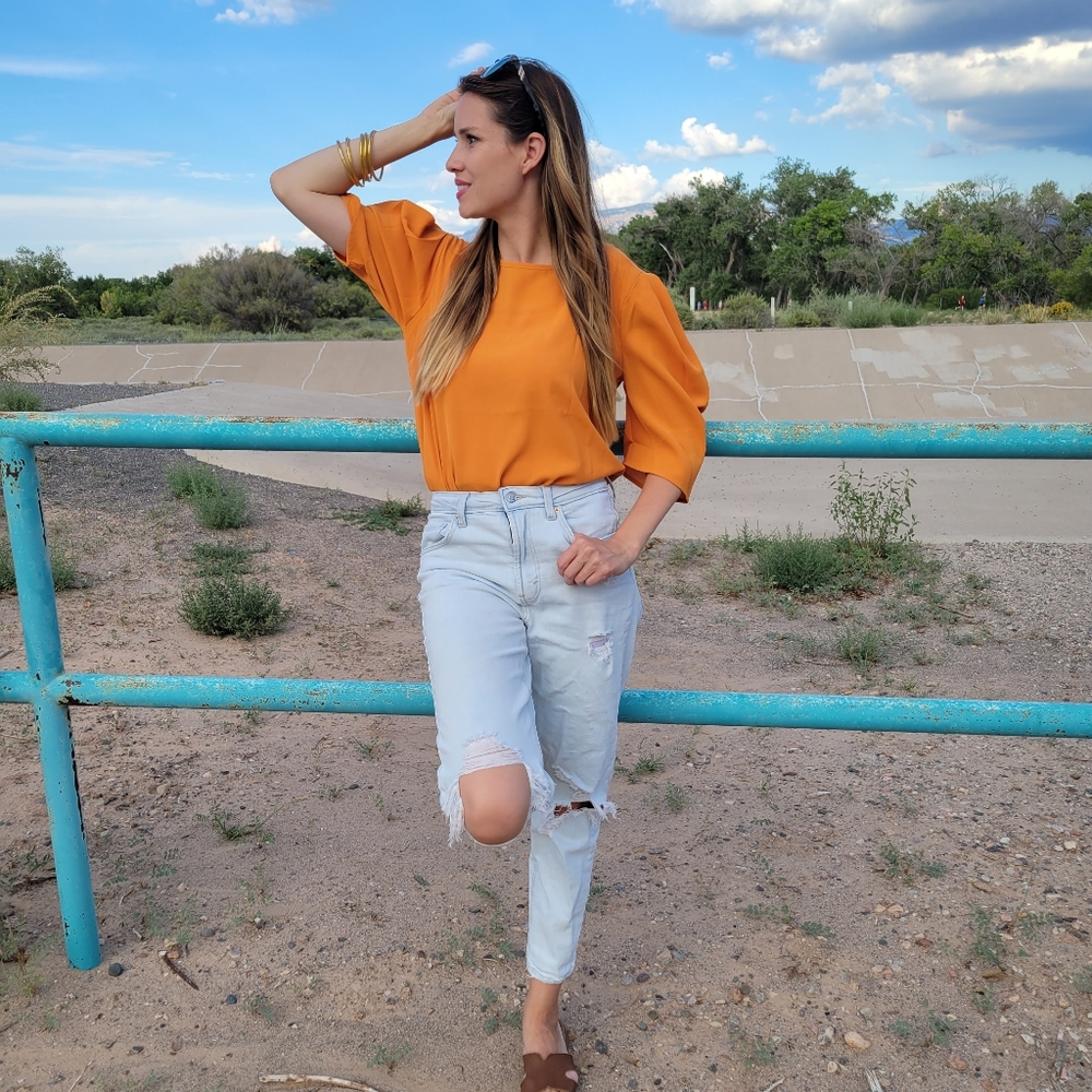 Orange Amazon Top